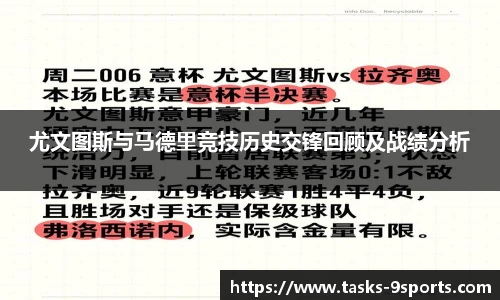 尤文图斯与马德里竞技历史交锋回顾及战绩分析